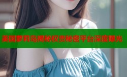 美国萝莉岛揭秘权贵秘密平台深度曝光