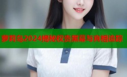 萝莉岛2024揭秘权贵黑幕与真相追踪