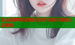 女法官萝莉岛智能司法平台助力高效公正裁判