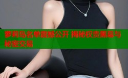 萝莉岛名单震撼公开 揭秘权贵黑幕与秘密交易