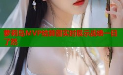 萝莉岛MVP结算图实时展示战绩一目了然