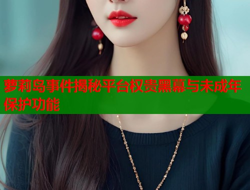 萝莉岛事件揭秘平台权贵黑幕与未成年保护功能  第1张